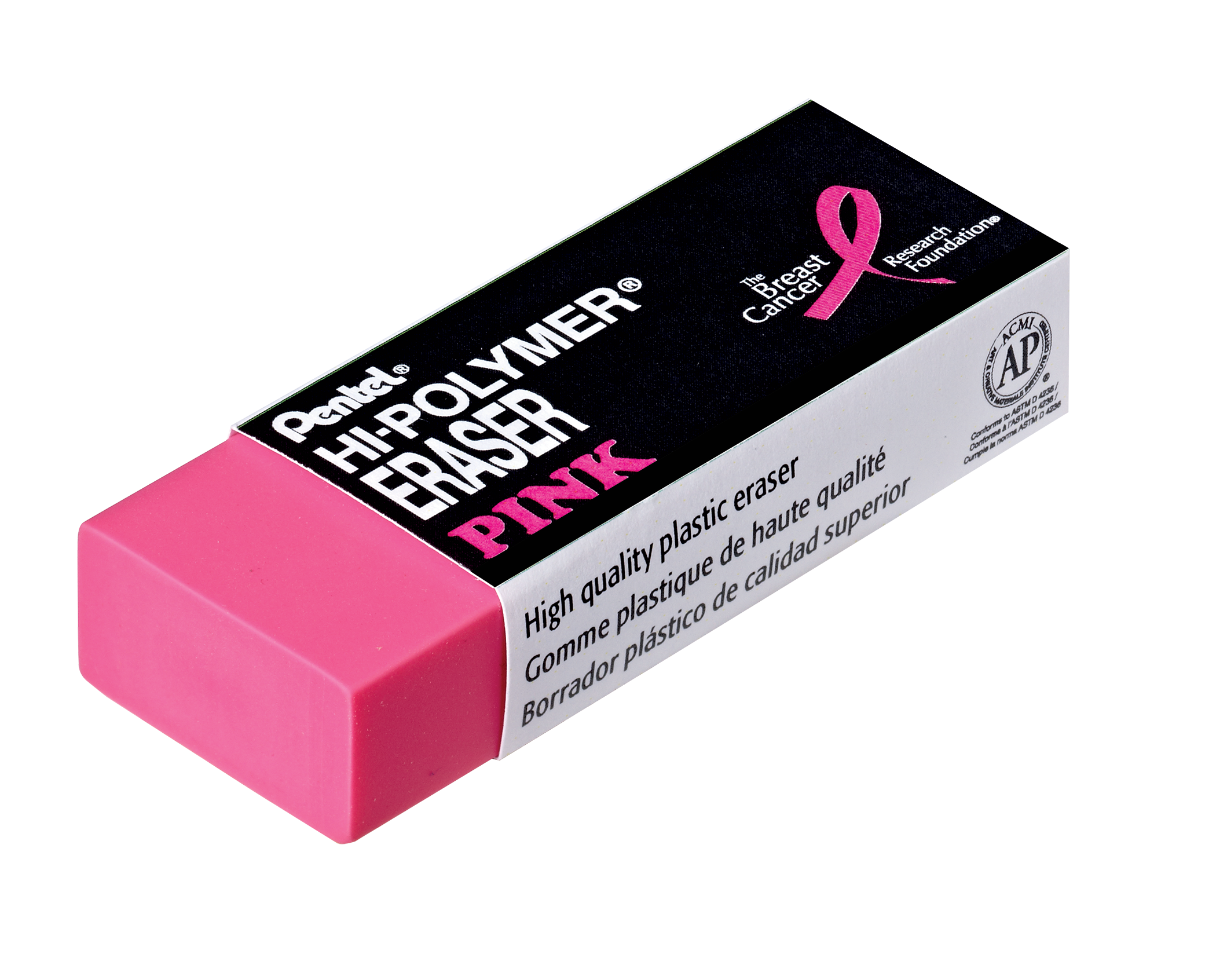 Hi-Polymer® Block Eraser Large Pink, 2 Pack